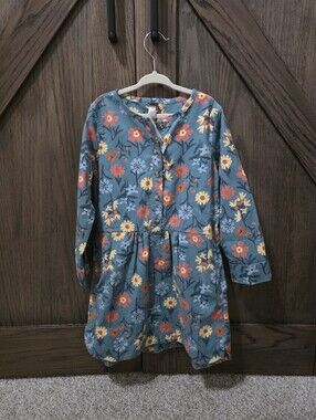 NWT Tea Collection Corduroy Teal Floral Dress